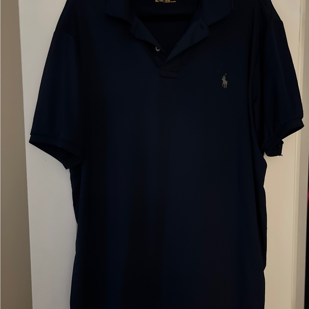 Polo by Ralph Lauren Men's Dark Blue Performance Polo Shirt